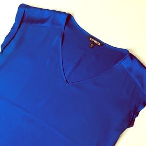 Silky💙Blue Express Top